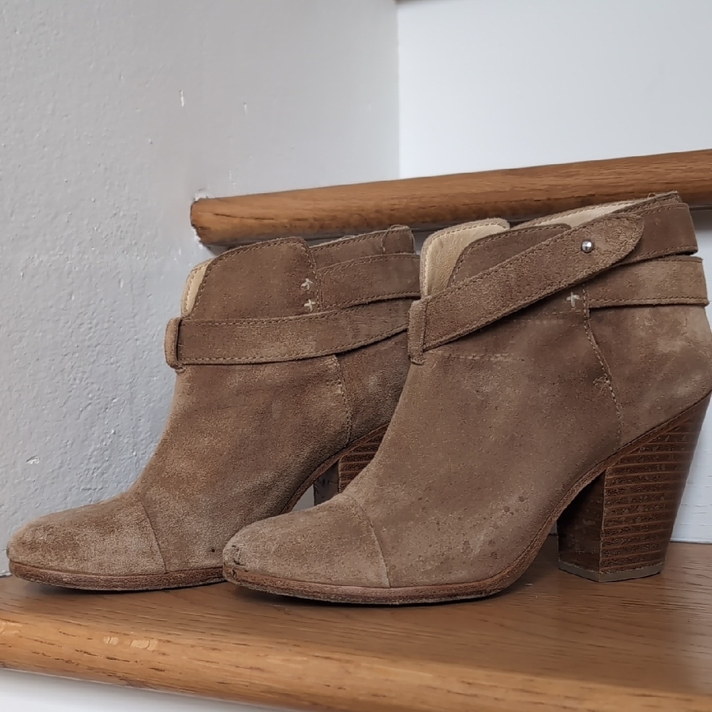 Rag & Bone Suede Ankle Boots Harrow, Tan, US 7.5